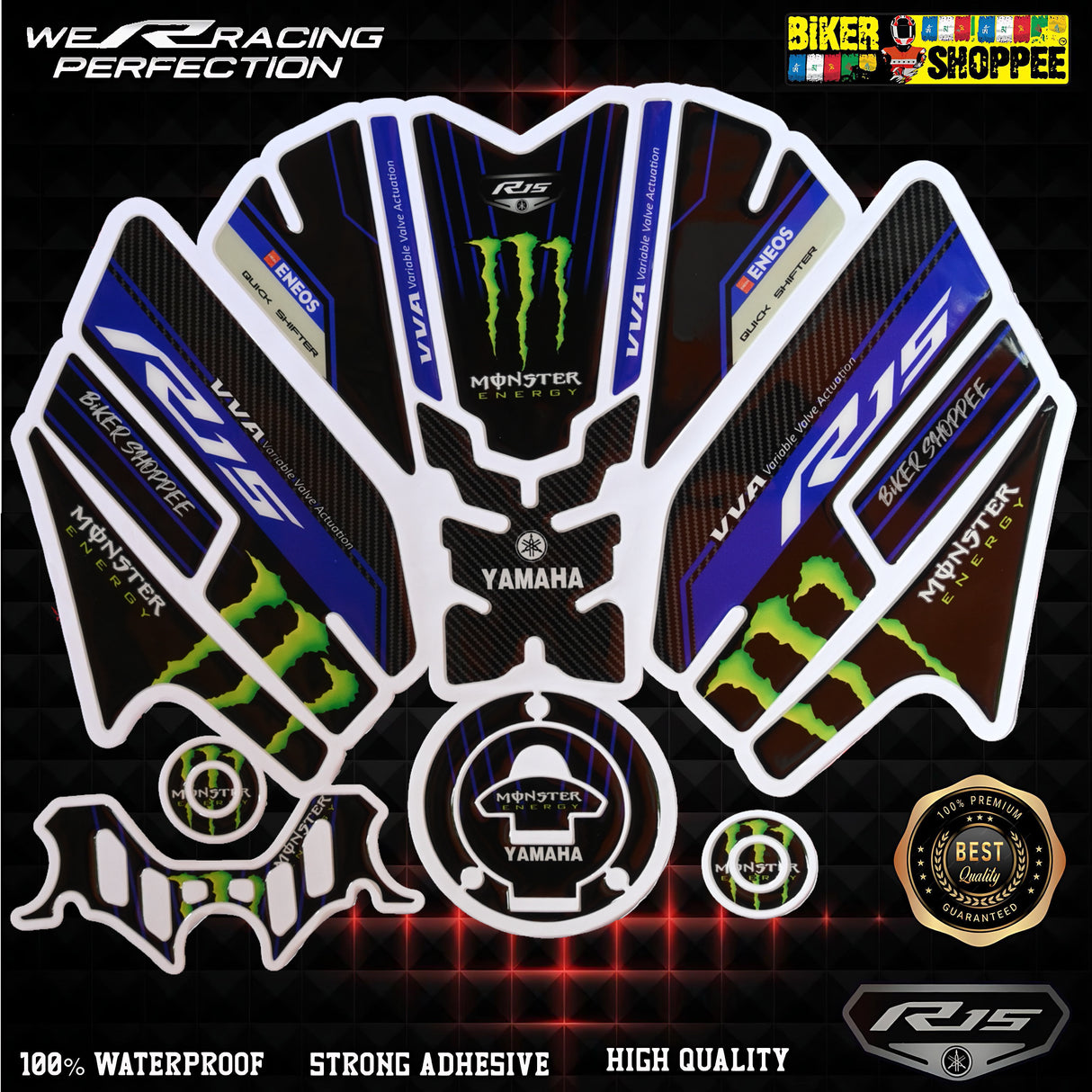 R15V4 FULL TANK PAD FULL COMBO STICKER