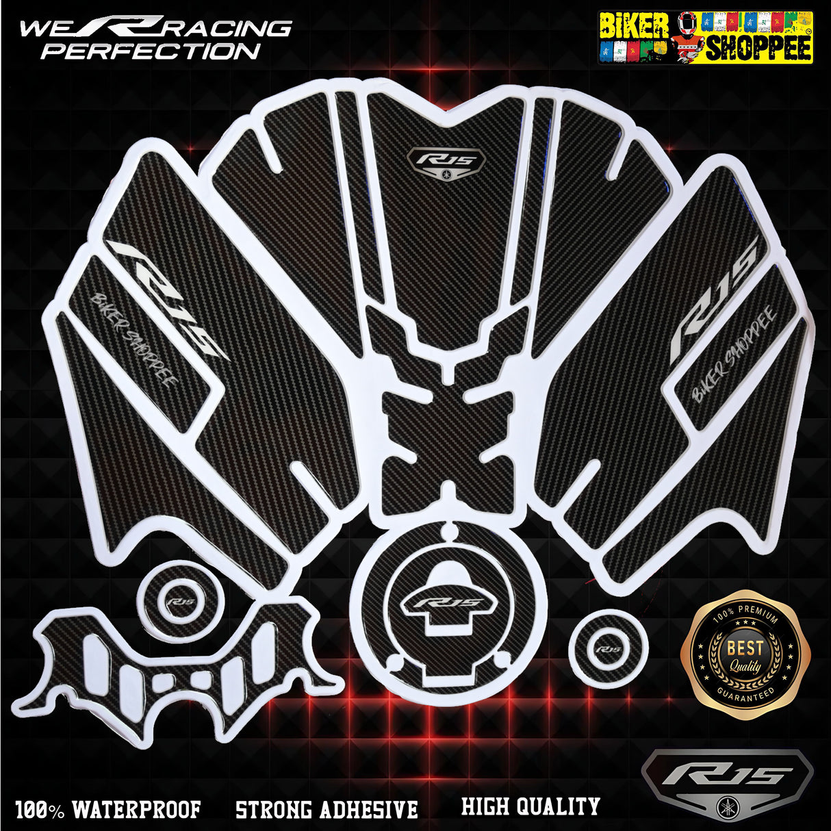 R15V4 FULL TANK PAD FULL COMBO STICKER