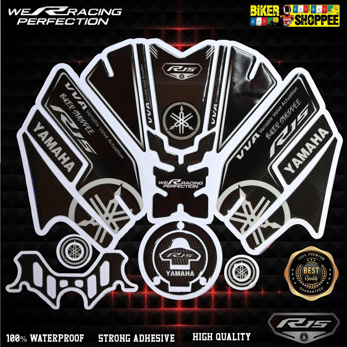R15V4 FULL TANK PAD FULL COMBO STICKER