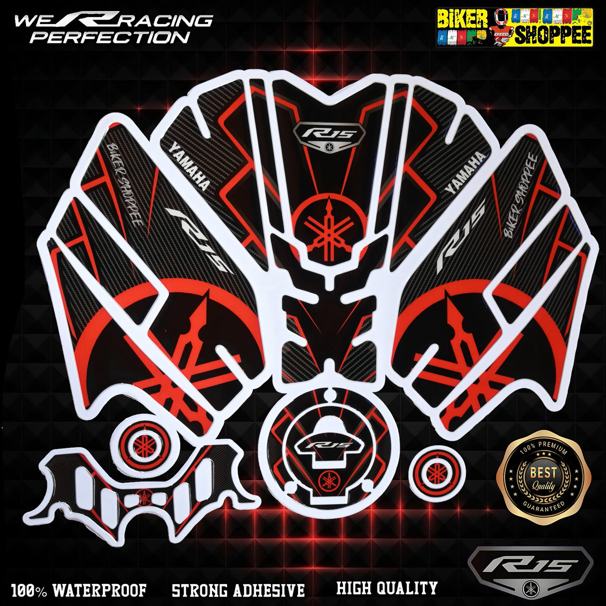 R15V4 FULL TANK PAD FULL COMBO STICKER