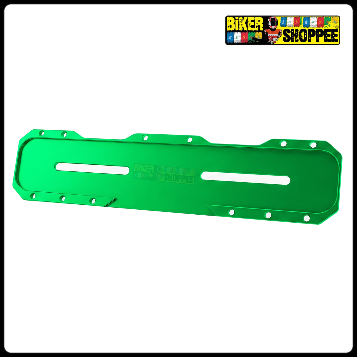 UNIVERSAL CNC MOTORCYCLE NUMBER PLATE FRAME GREEN FRONT AND REAR | BIKER SHOPPEE
