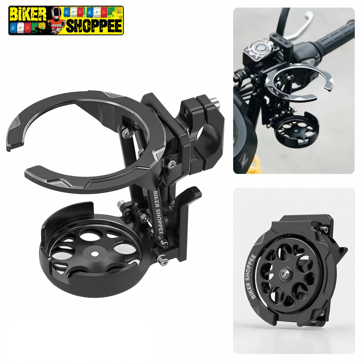 UNIVERSAL SPINNER MOTORCYCLE BOTTLE HOLDER PVC FOLDABLE | BIKER SHOPPEE
