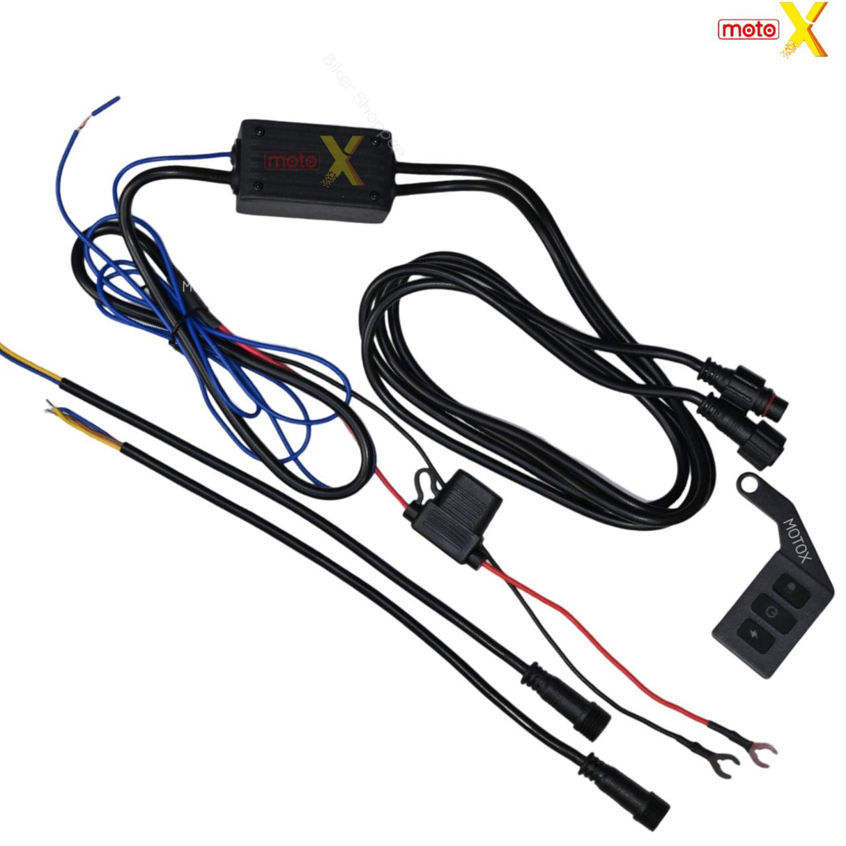 FOUR SHOT LED FOG LIGHT WITH WIREHARNESS AND SWITCH MOTOX