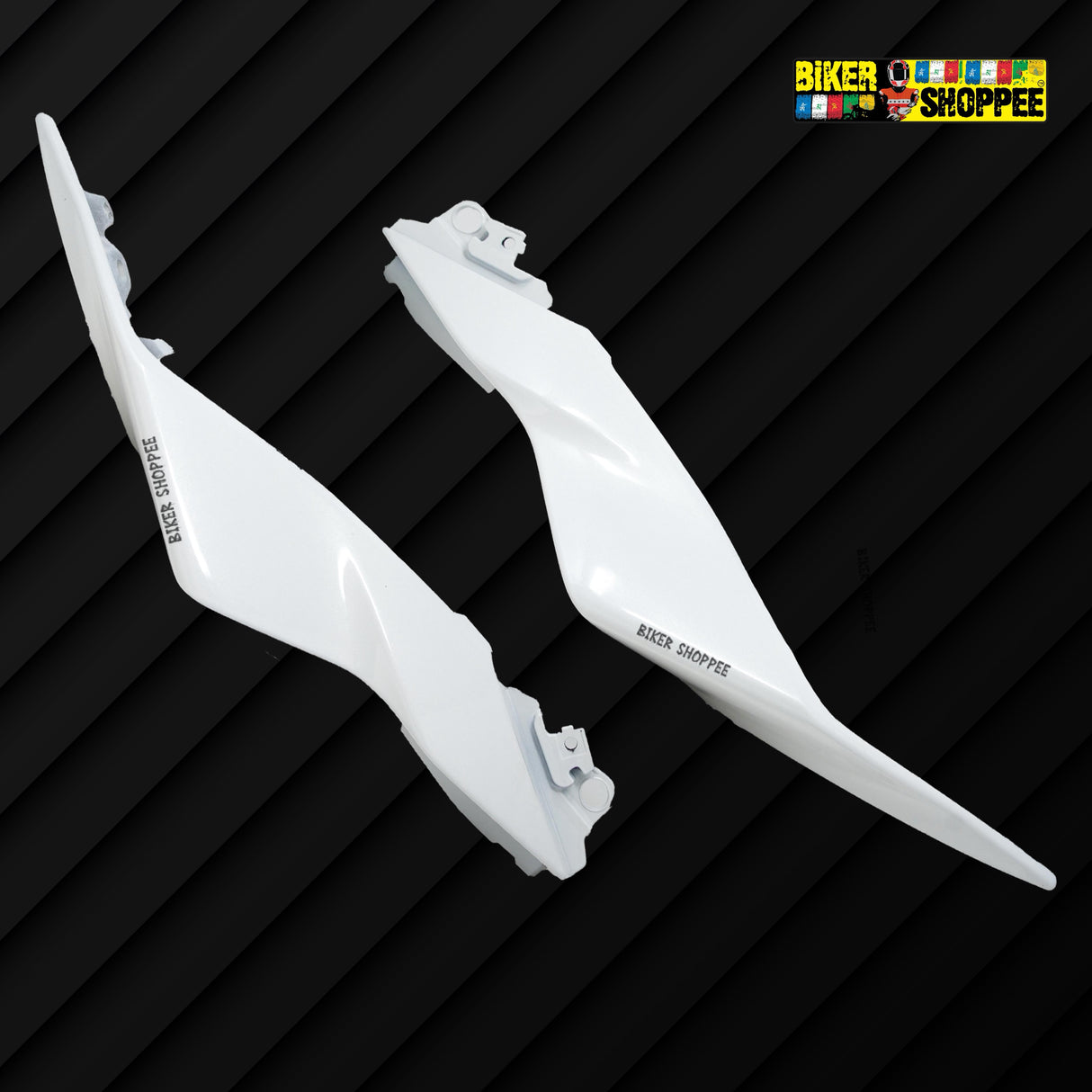 Yamaha R15 V4 full body kit white color complete fairing set with tank and side panels Biker Shoppee