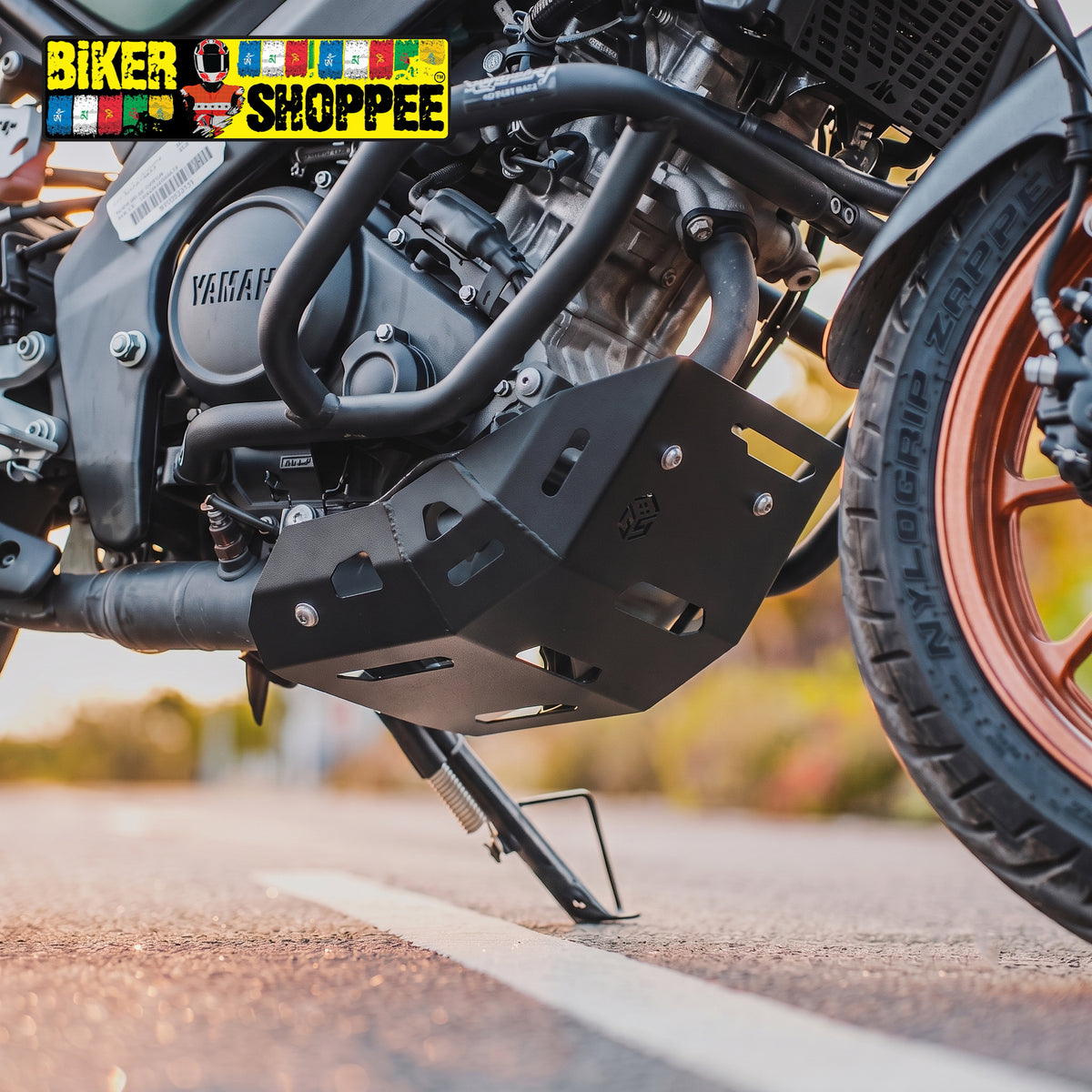 YAMAHA XSR 155 BASE PLATE SUMP GUARD | BIKER SHOPPEE