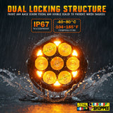 LITTLE MONSTER VK70 PRO THUNDER SEVEN LED FOG LIGHT WITH WIREHARNESS AND SWITCH