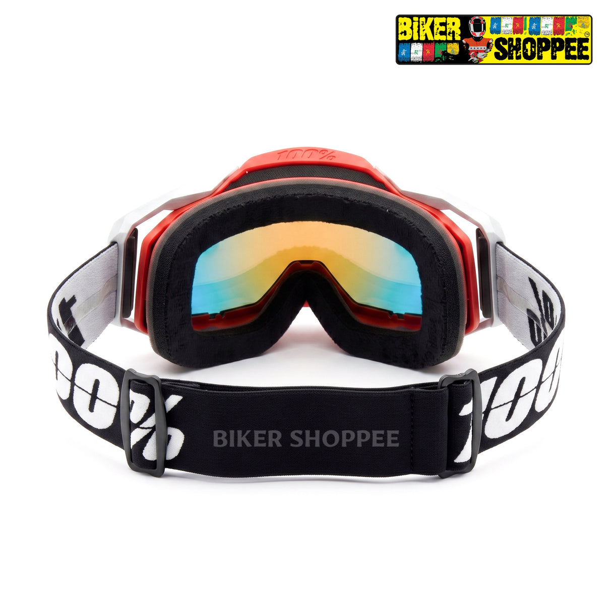 100% ARMEGA MX GOGGLE HIPER GOLD MIRROR LENS | BIKER SHOPPEE