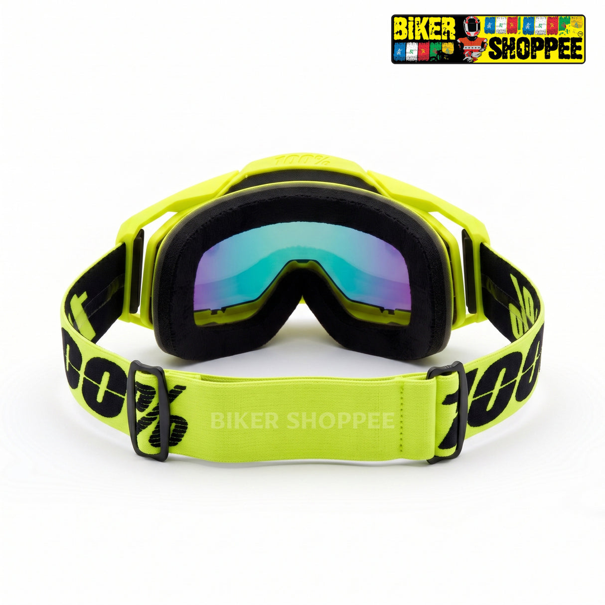 100% ARMEGA MX GOGGLE HIPER GOLD MIRROR LENS | BIKER SHOPPEE