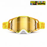 100% ARMEGA MX GOGGLE HIPER GOLD MIRROR LENS | BIKER SHOPPEE