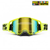 100% ARMEGA MX GOGGLE HIPER GOLD MIRROR LENS | BIKER SHOPPEE