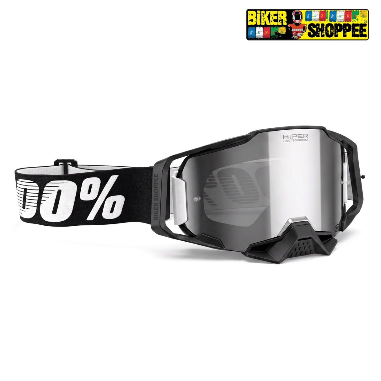 100% ARMEGA MX GOGGLE HIPER GOLD MIRROR LENS | BIKER SHOPPEE