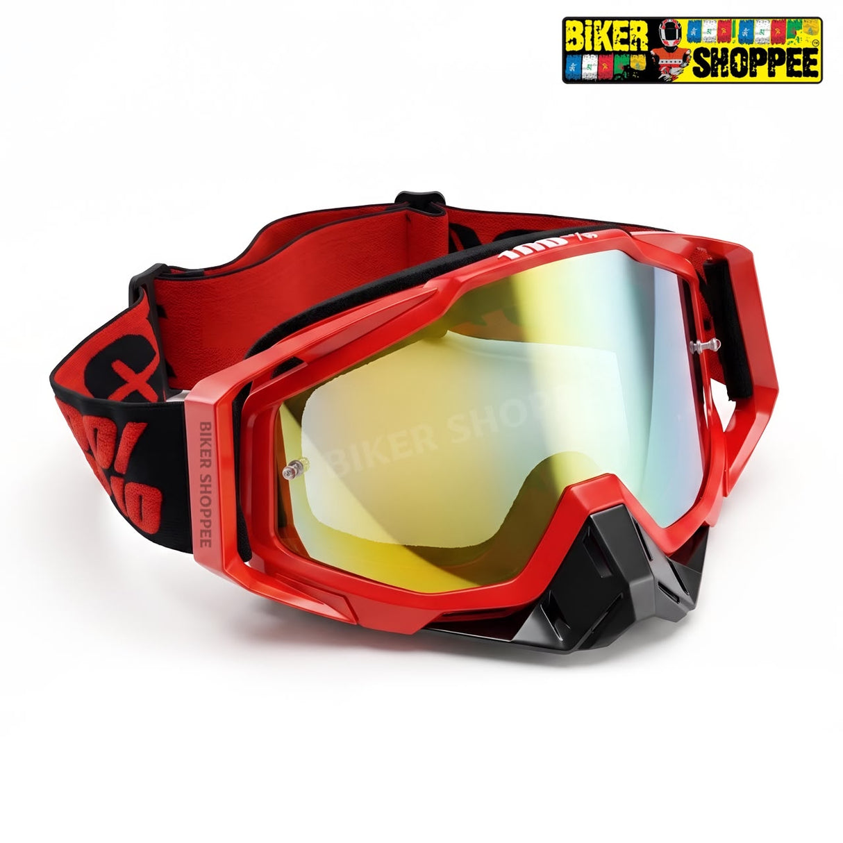 100% THE RACECRAFT MOTOCROSS MX GOGGLES | BIKER SHOPPEE