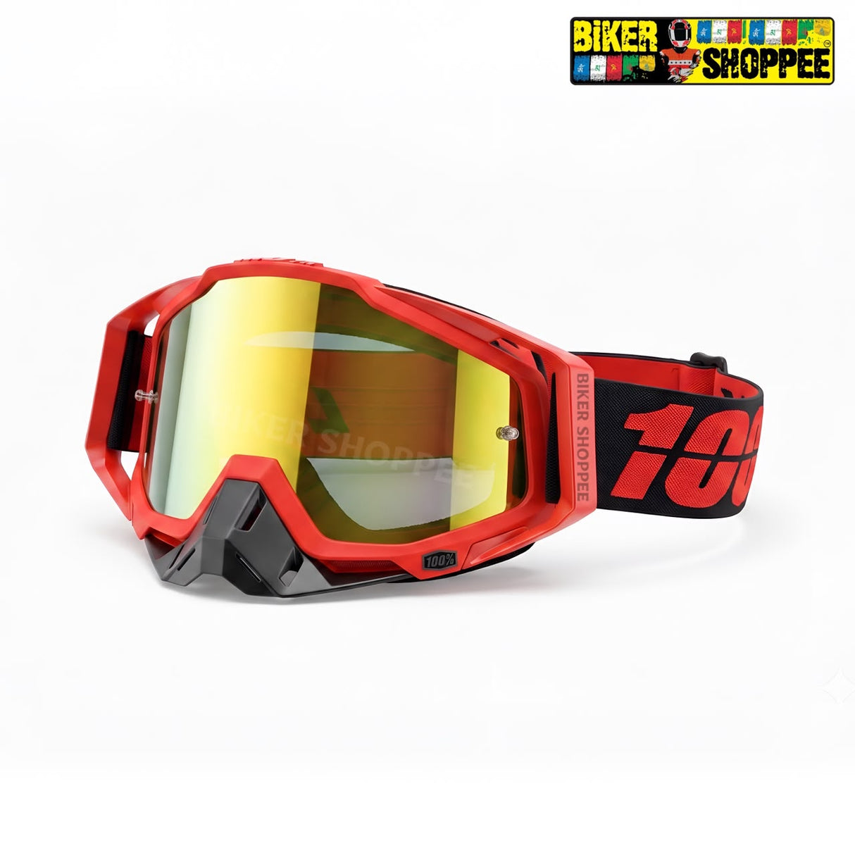 100% THE RACECRAFT MOTOCROSS MX GOGGLES | BIKER SHOPPEE