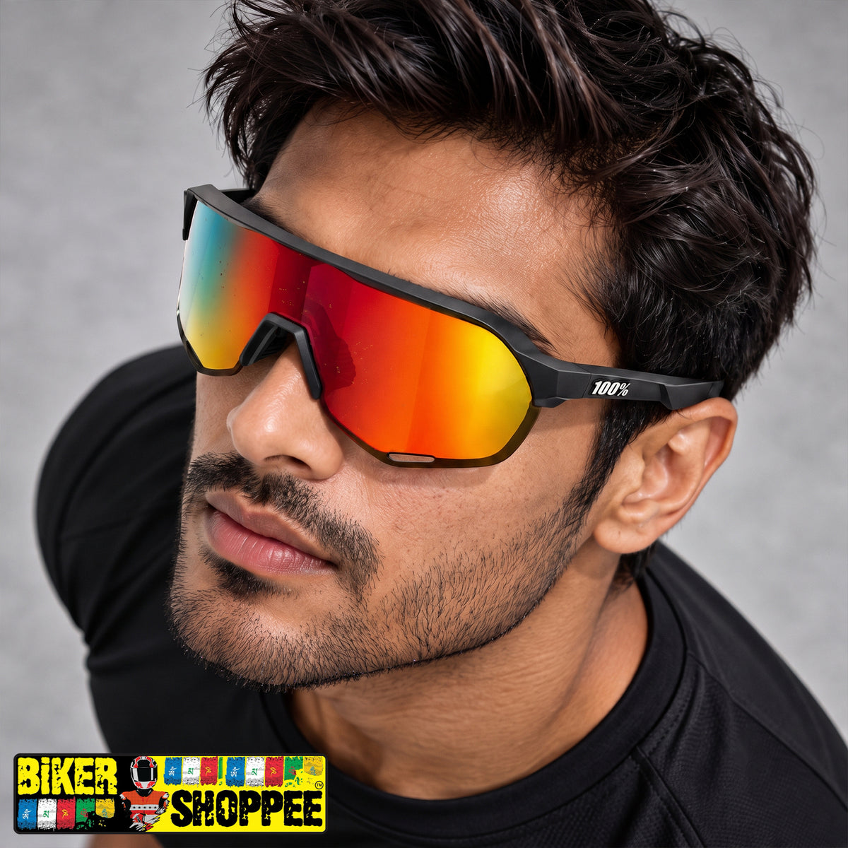 100% S3 SPEEDCRAFT PREMIUM SPORTS PERFORMANCE RIDING SUNGLASSES | BIKER SHOPPEE