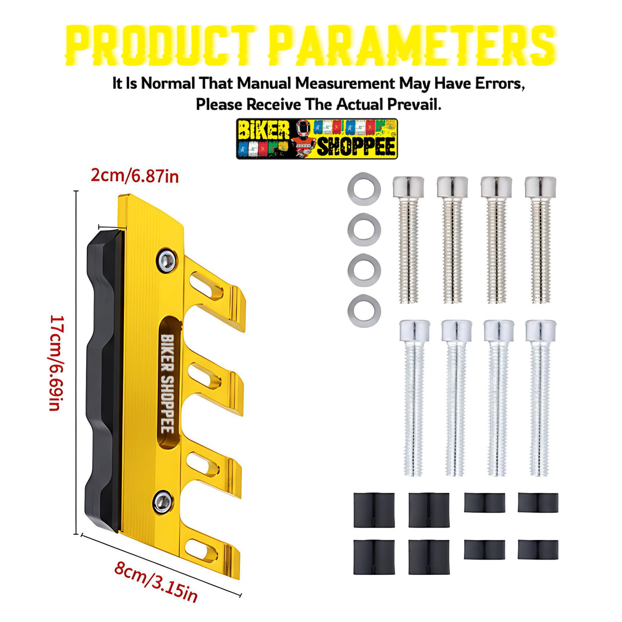 PREMIUM CNC FRONT FENDER SLIDER SHOCKER PROTECTOR GUARD