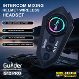 GUIDER G12 PRO MOTORCYCLE INTERCOM HEADSET