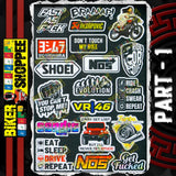 UV VINYL MOTO STICKER SHEET