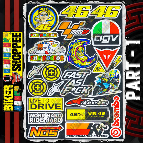 UV VINYL MOTO STICKER SHEET