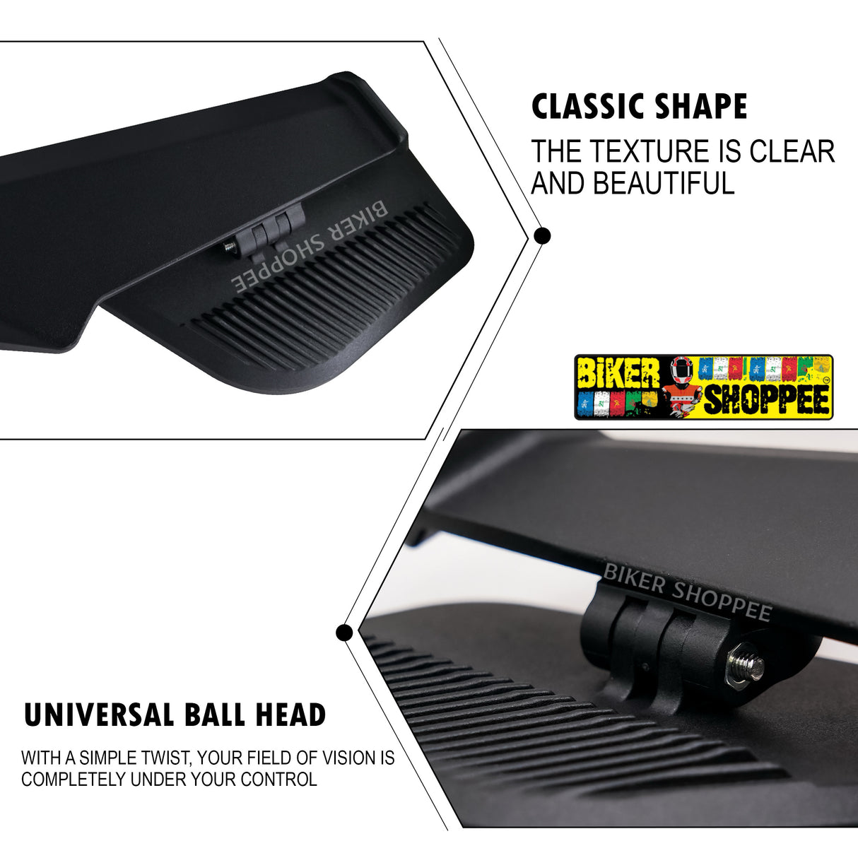 STEALTH MAX PRO V6 REAR VIEW MIRROR NAKED