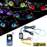 RGB 60MM ILLUSION ANGEL EYE RING LIGHT KIT PULSAR RS 200 | BIKER SHOPPEE