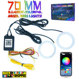 RGB 70MM ILLUSION ANGEL EYE RING LIGHT KIT KTM RC | BIKER SHOPPEE