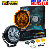 LITTLE MONSTER VK760 THUNDER SEVEN LED FOG LIGHT WITH WIREHARNESS AND SWITCH