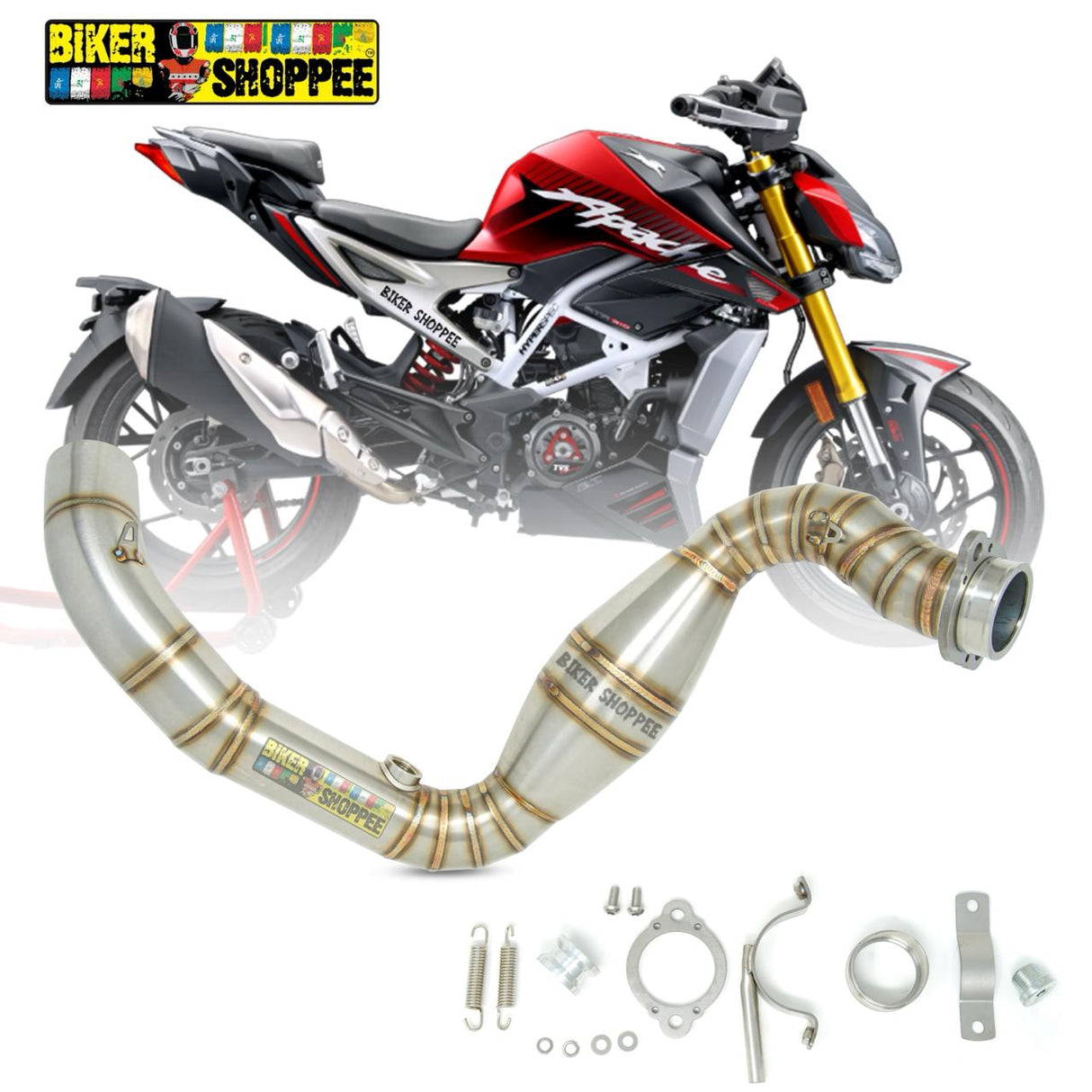 APACHE RTR310 EXHAUST BEND PIPE