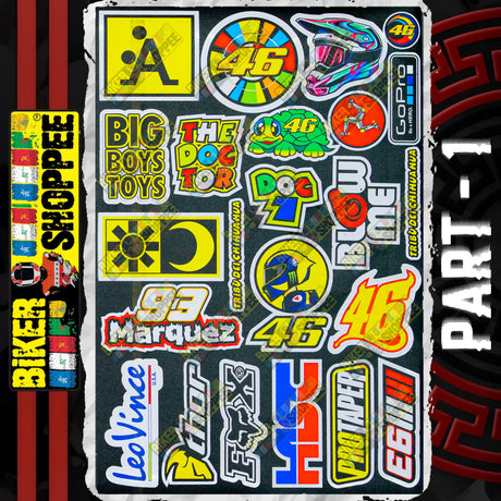 UV VINYL MOTO STICKER SHEET