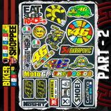 UV VINYL MOTO STICKER SHEET