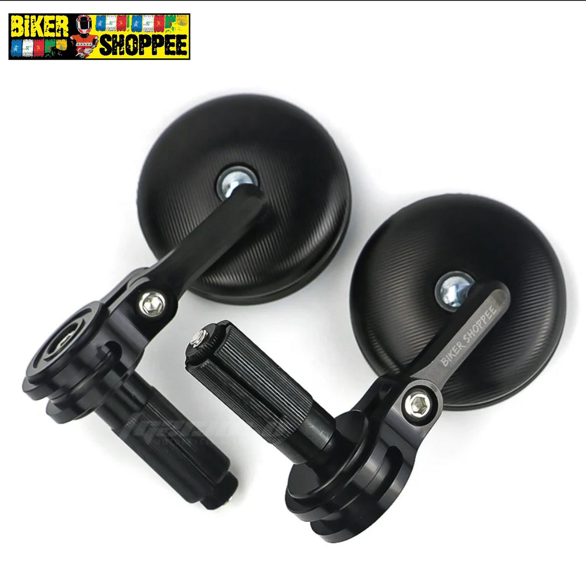 ANTI-GLARE RETRO SMALL ROUND MOTORCYCLE MIRROR 2.0 | BIKER SHOPPEE