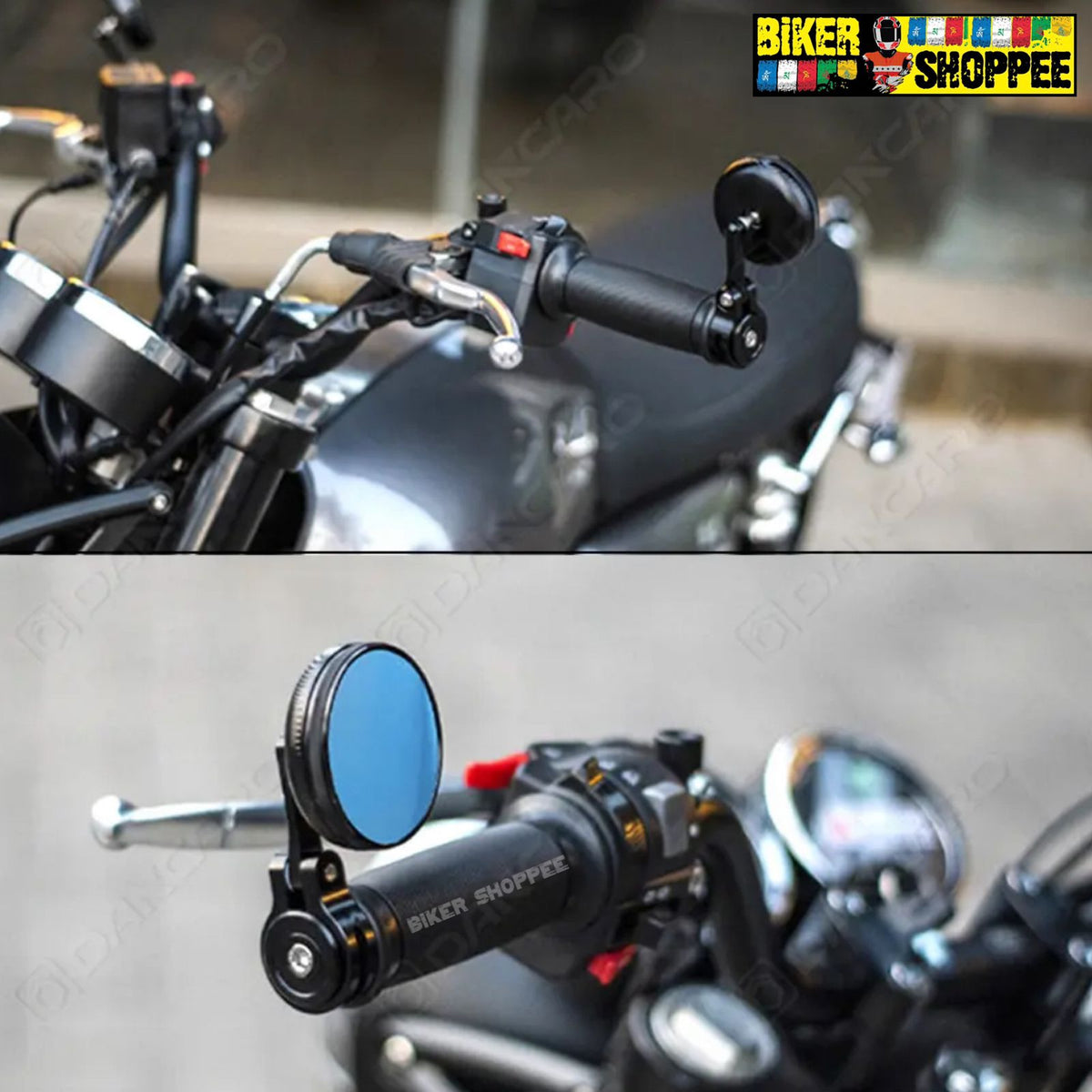 ANTI-GLARE RETRO SMALL ROUND MOTORCYCLE MIRROR 2.0 | BIKER SHOPPEE