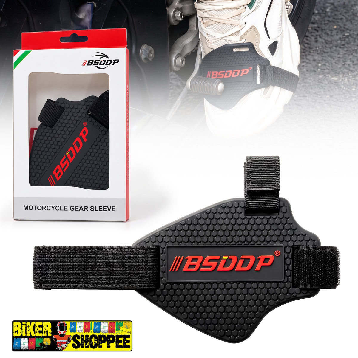 BSDDP MOTORCYCLE GEAR SHIFT SHOE PROTECTOR | BIKER SHOPPEE