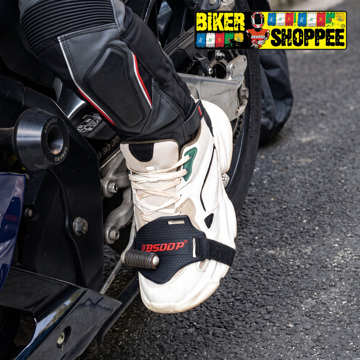 BSDDP MOTORCYCLE GEAR SHIFT SHOE PROTECTOR | BIKER SHOPPEE