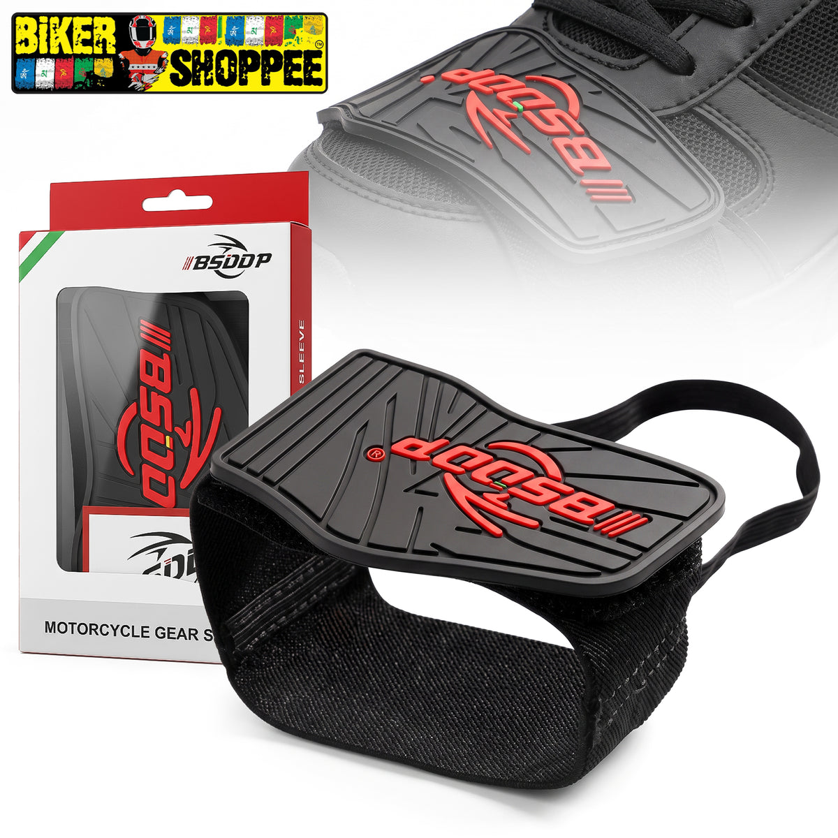 BSDDP MOTORCYCLE GEAR SHIFT SHOE PROTECTOR V2 | BIKER SHOPPEE