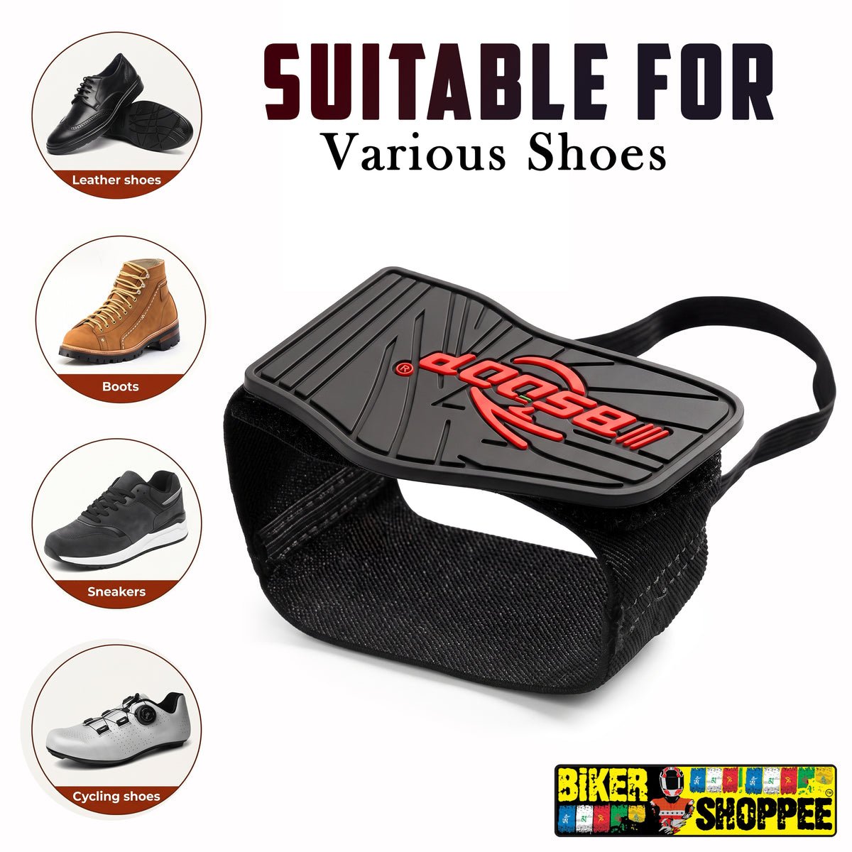 BSDDP MOTORCYCLE GEAR SHIFT SHOE PROTECTOR V2 | BIKER SHOPPEE