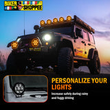 LITTLE MONSTER VK760 THUNDER SEVEN LED FOG LIGHT WITH WIREHARNESS AND SWITCH