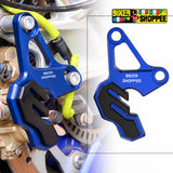 UNIVERSAL CNC BRAKE CALIPER PROTECTOR BLUE | BIKER SHOPPEE
