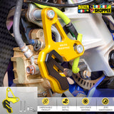 UNIVERSAL CNC BRAKE CALIPER PROTECTOR GOLDEN | BIKER SHOPPEE