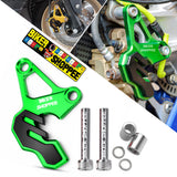 UNIVERSAL CNC BRAKE CALIPER PROTECTOR GREEN | BIKER SHOPPEE