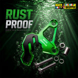 UNIVERSAL CNC BRAKE CALIPER PROTECTOR GREEN | BIKER SHOPPEE