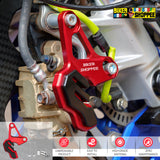UNIVERSAL CNC BRAKE CALIPER PROTECTOR RED | BIKER SHOPPEE