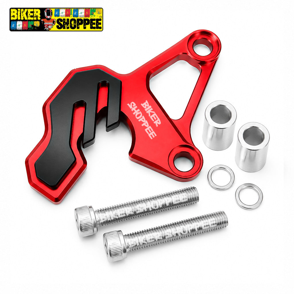 UNIVERSAL CNC BRAKE CALIPER PROTECTOR RED | BIKER SHOPPEE