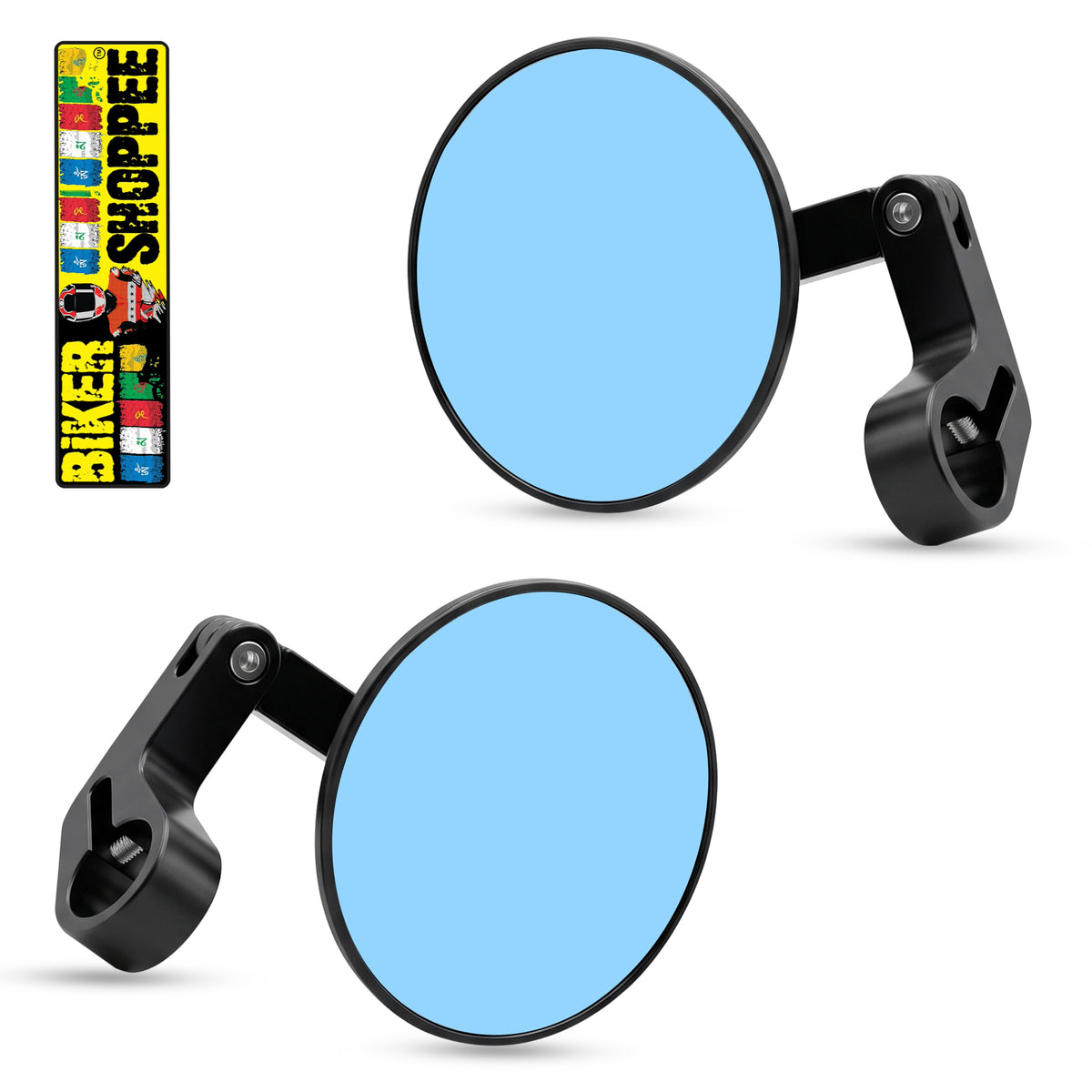 PREMIUM CNC ANTI-GLARE FOLDABLE BAR END MIRROR 3.0 | BIKER SHOPPEE