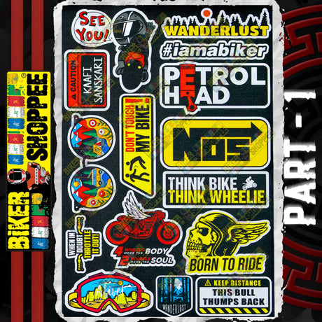 UV VINYL MOTO STICKER SHEET