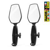 DOUBLETAKE ADJUSTABLE TOURING MOTORCYCLE REAR VIEW MIRROR PAIR | BIKER SHOPPEE