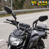 DOUBLETAKE ADJUSTABLE TOURING MOTORCYCLE REAR VIEW MIRROR PAIR | BIKER SHOPPEE