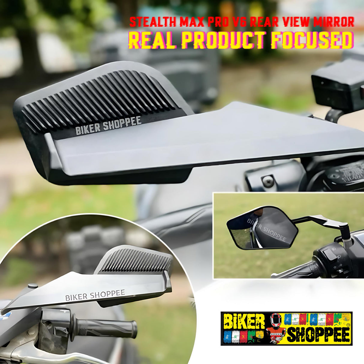 STEALTH MAX PRO V6 REAR VIEW MIRROR NAKED