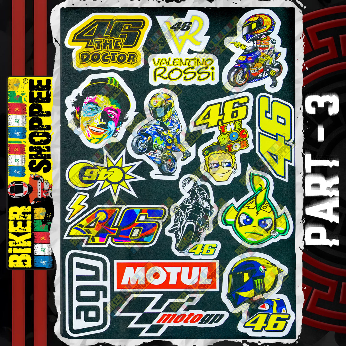 UV VINYL MOTO STICKER SHEET