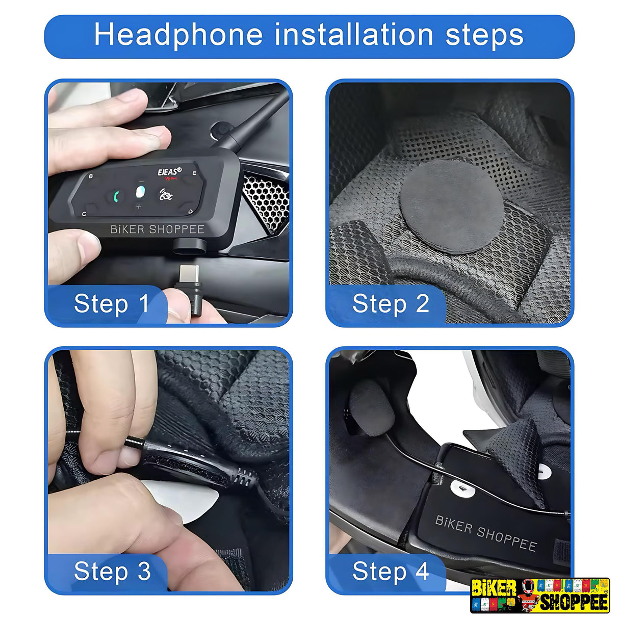 EJEAS V6 PRO+ MOTORCYCLE BLUETOOTH INTERCOM SYSTEM | BIKER SHOPPEE