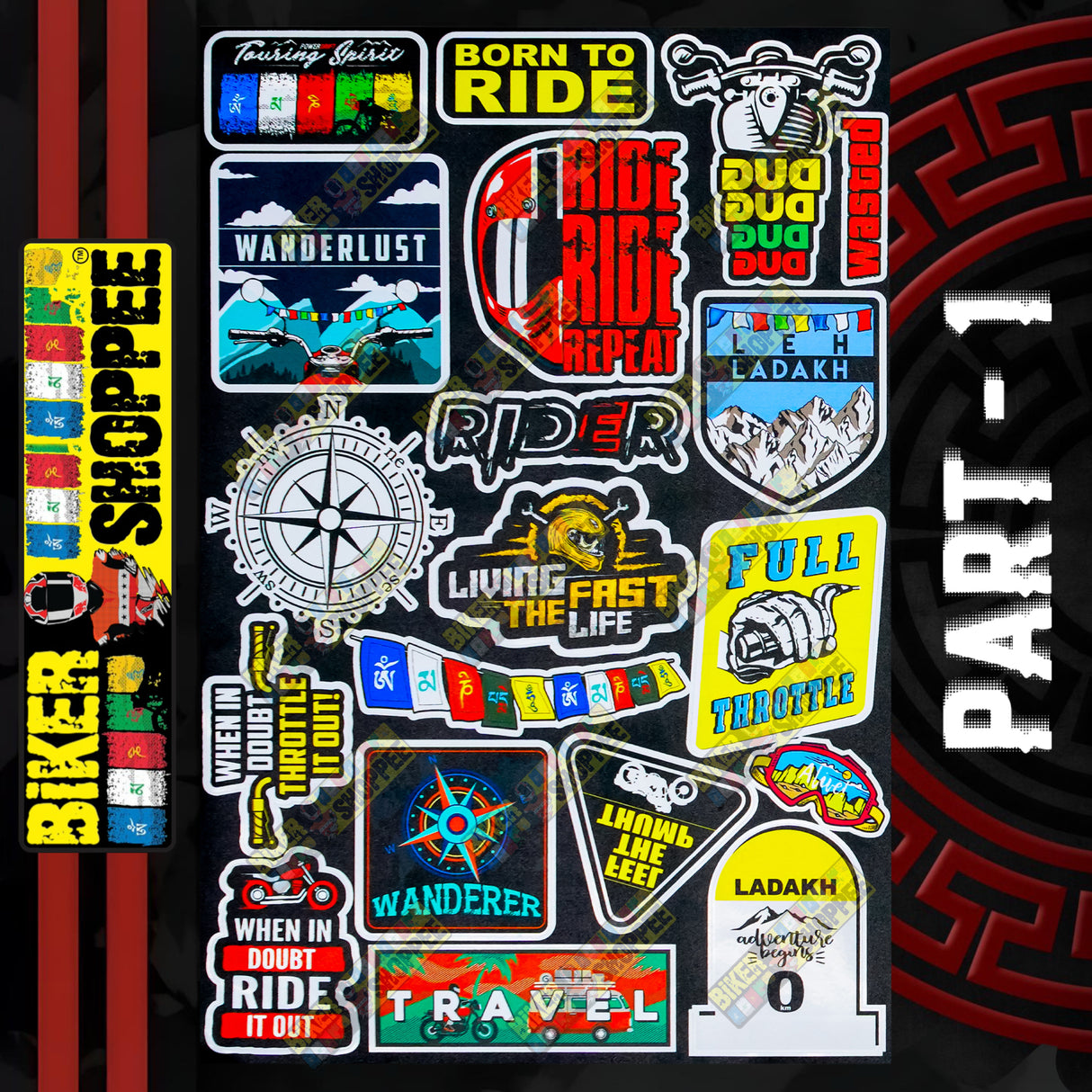 UV VINYL MOTO STICKER SHEET